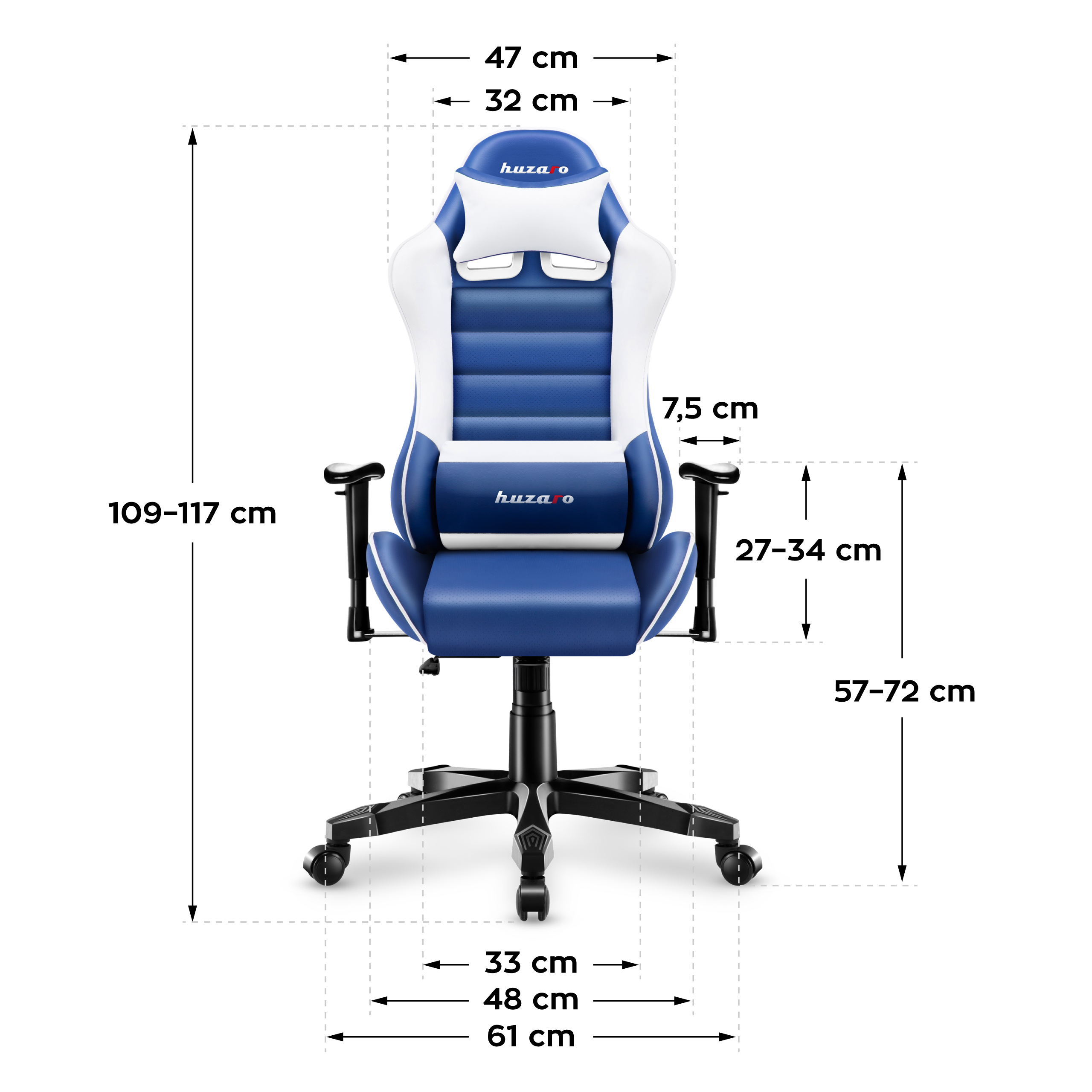 Wymiary Huzaro Ranger 6.0 Blue