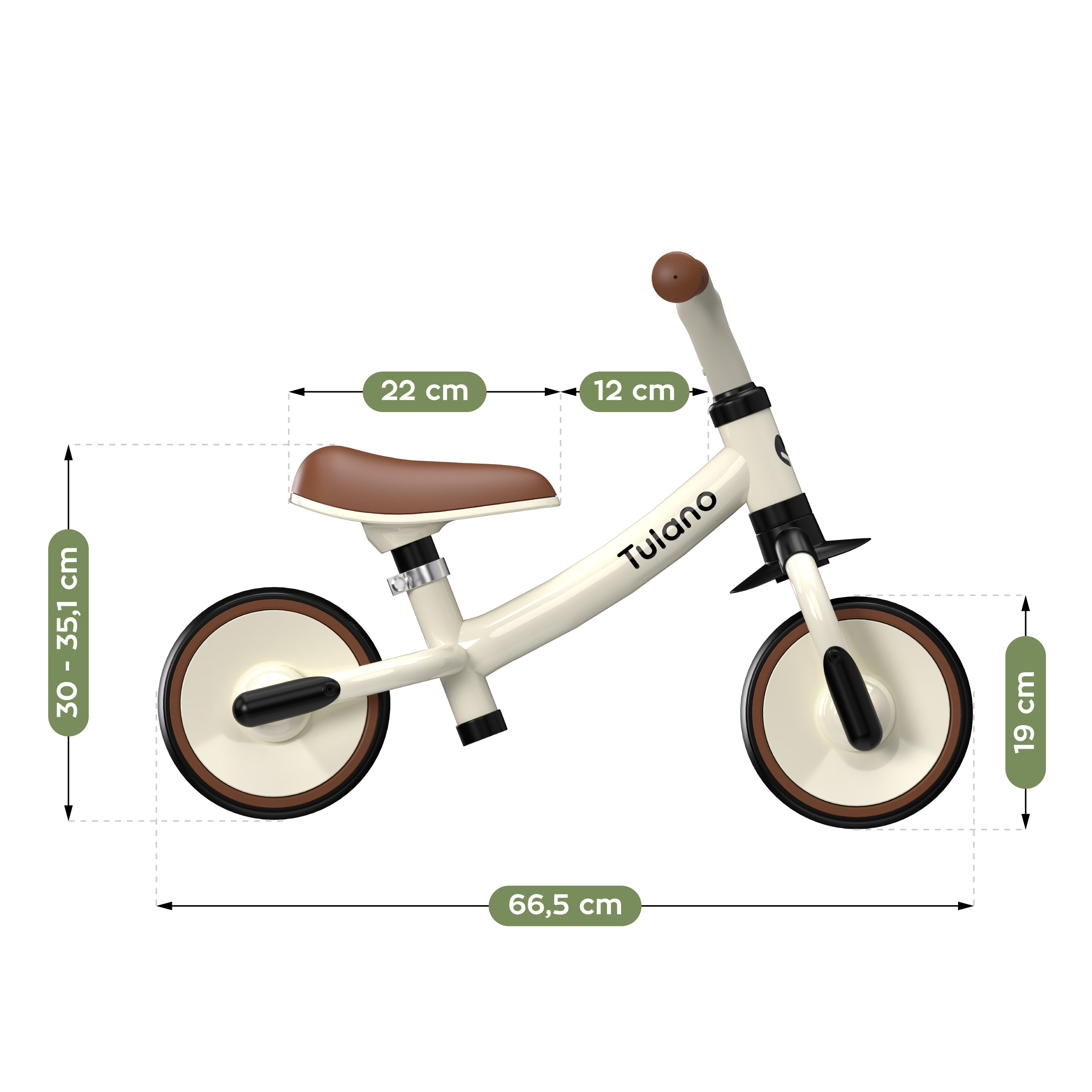 Wymiary rowerka Scout 15