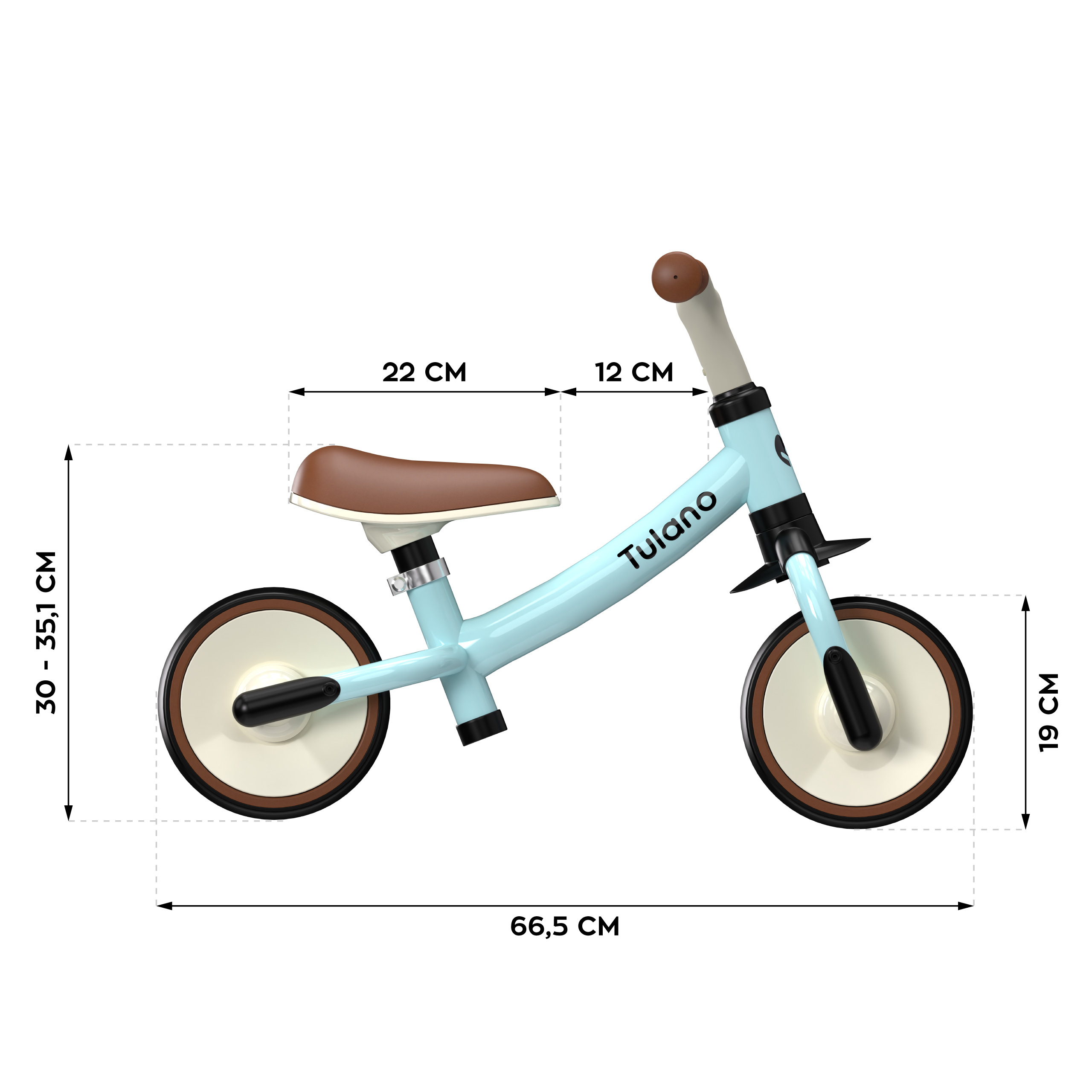 Wymiary rowerka Scout 15