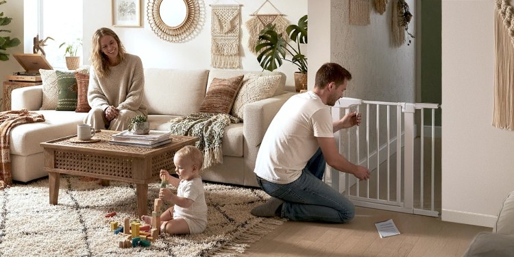 Treppengitter für Kinder ohne Bohren - wie wird es installiert?