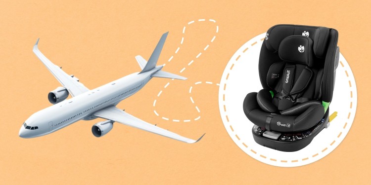 Wie packe ich einen Autositz für das Flugzeug?